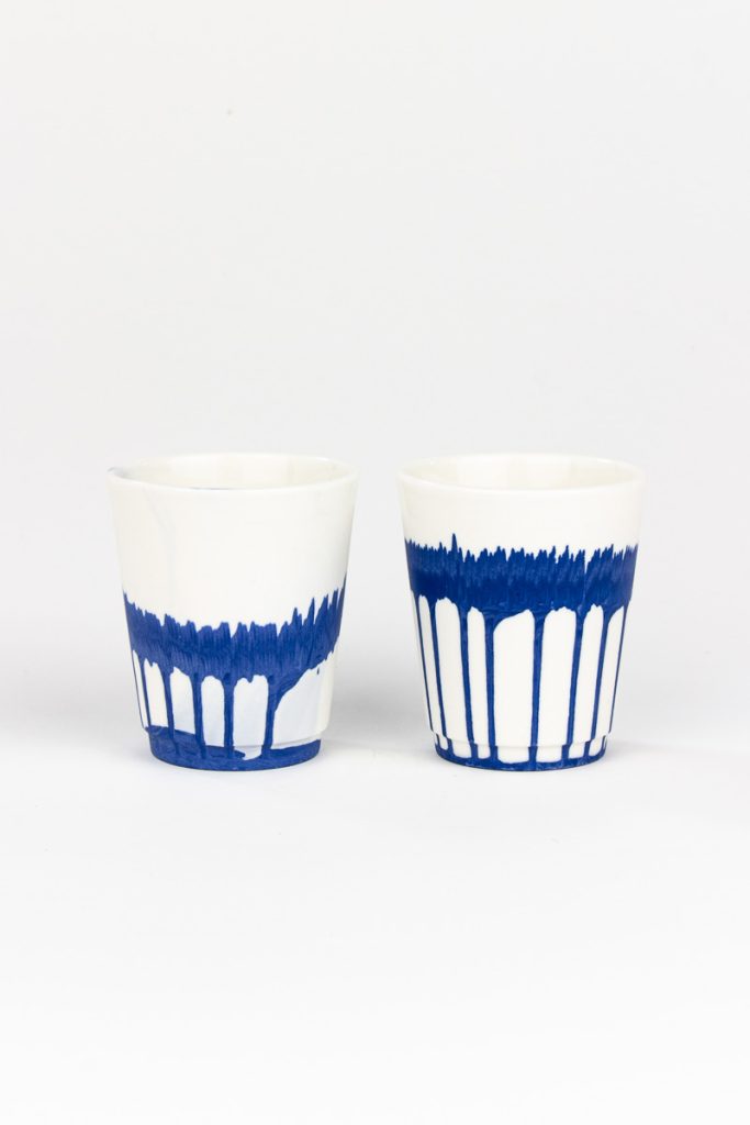 MOCA ceramic espresso cup set with open pattern - choose your combination